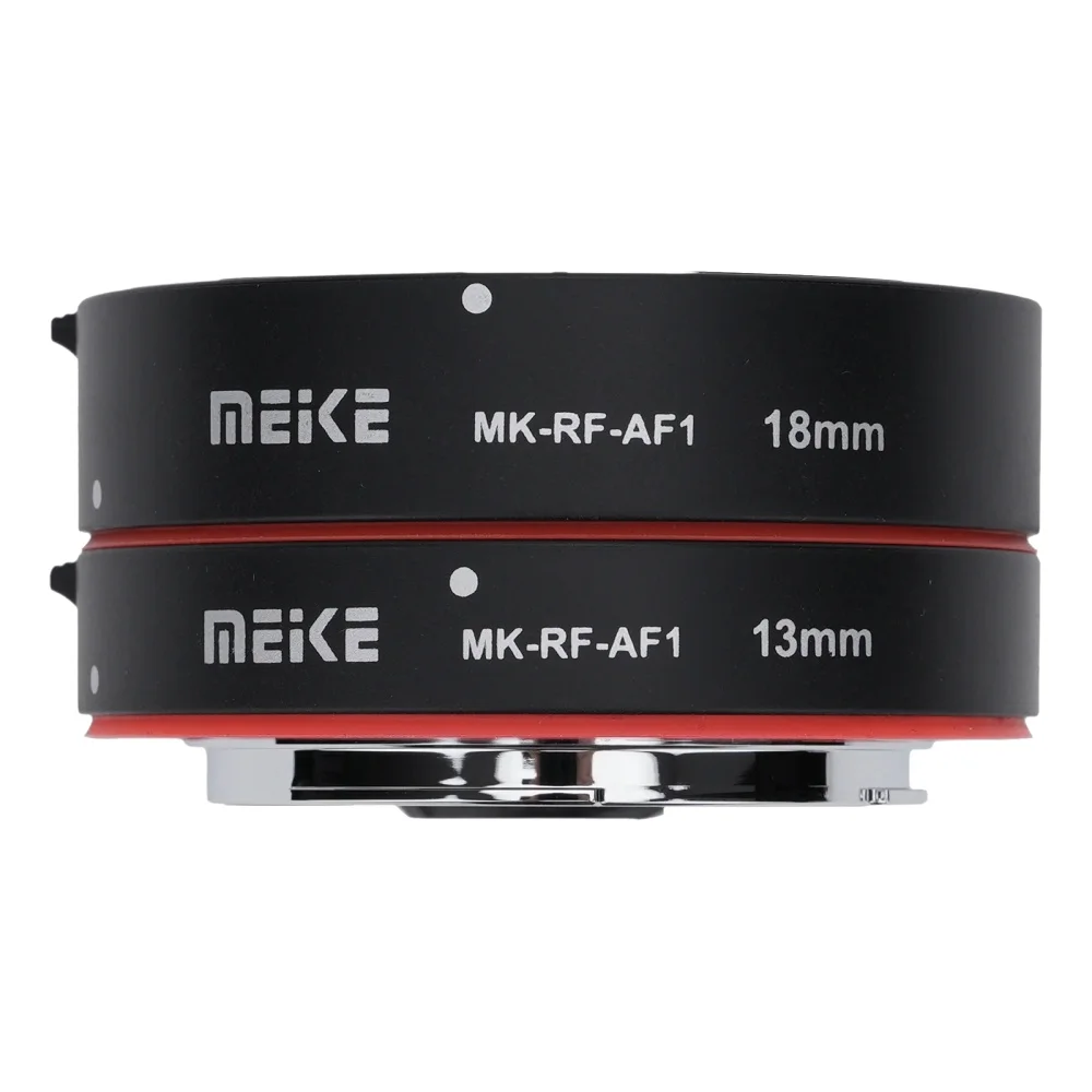 Meike MK-RF-AF1 Metalowa tuba przedłużająca AF Macro z automatycznym ustawianiem ostrości, pierścień adaptera 13mm 18mm do aparatów Canon EOS-R, EOS-RF, EOS-RP. — zdjęcie produktu 7