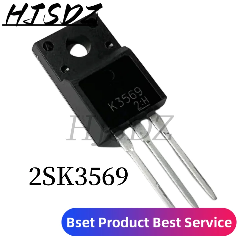 Transistor MOSFET, 5 unidades-10 unidades/lote, 2SK3569, TO-220F, K3569, a-220, Nuevo