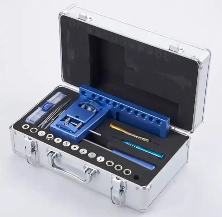 Portable Dental Handpiece Repair Tools Professional Maintenance Kit with Aluminum Box