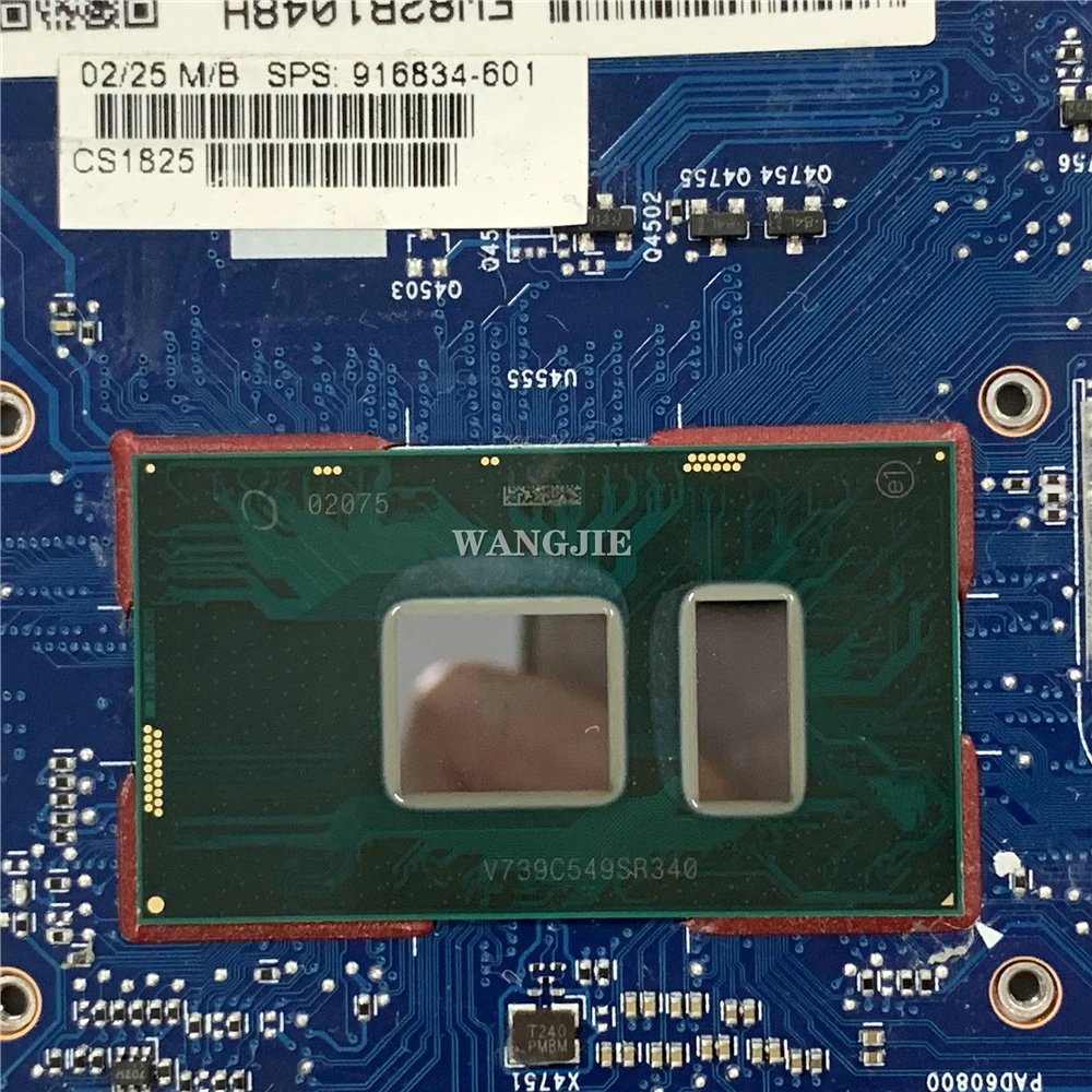 Imagem -03 - Placa-mãe do Portátil para hp Cpu I57300u Ddr4 916834601 916834001 6050a2860101 100 de Trabalho