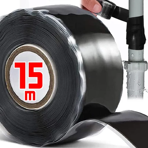 Cinta aislante de reparación de silicona, fuerte parada de fugas, autoadhesiva sellada, tubería eléctrica de plomería, cinta de manguera de alambre de emergencia