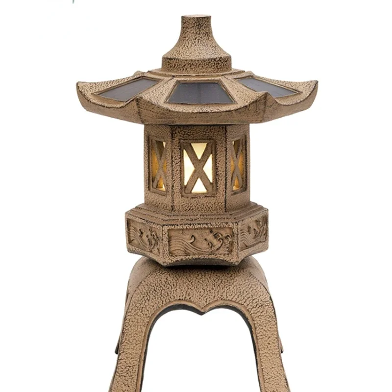 

Chinese antique solar garden lamp villa outdoor lamp garden landscaping stone lamp