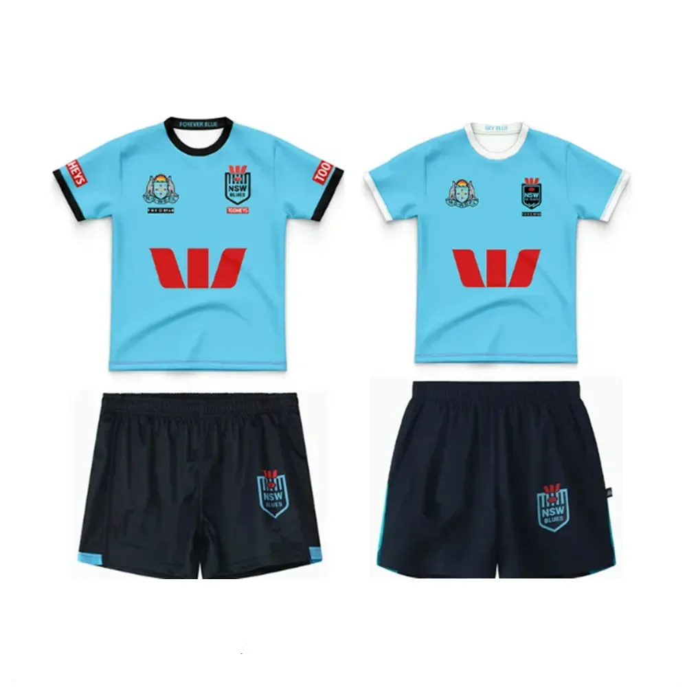 2024 NSW Blues State of Origin Kids Kit RUGBY JERSEY الحجم:16-26