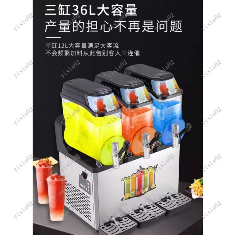 Auto Mix Slush Machine Single/Double Tank Commercial for Juice Smoothie Drink
