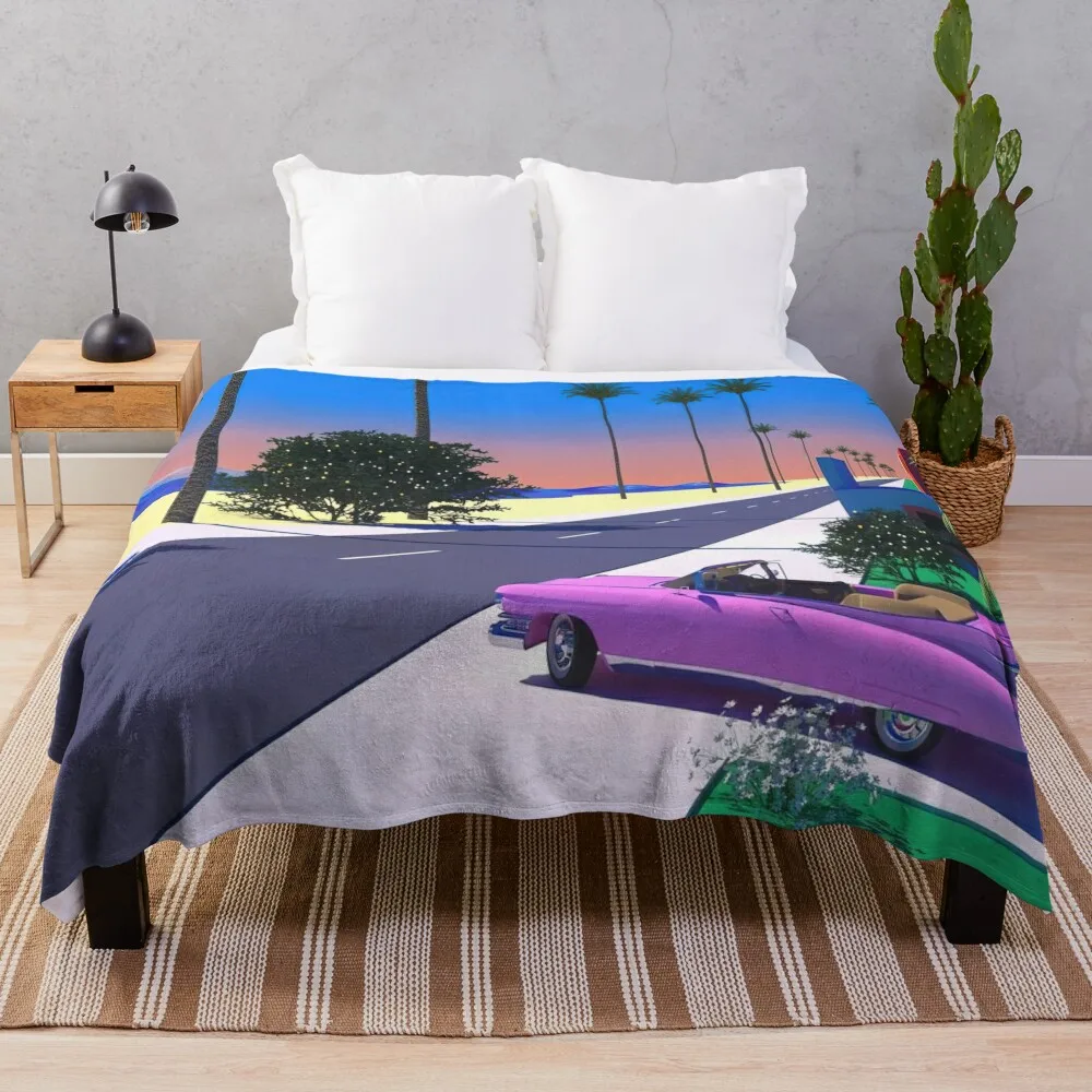 Dreamscape Visions Hiroshi Nagai Throw Blanket Bed linens Sofa Quilt Sofa Throw Hair Blankets