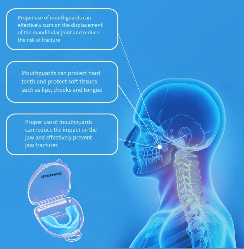Sports Mouth Guards Shaping-free Food-grade Silicone Products Sanda Taekwondo Adult Mouth Guards Boxing Braces