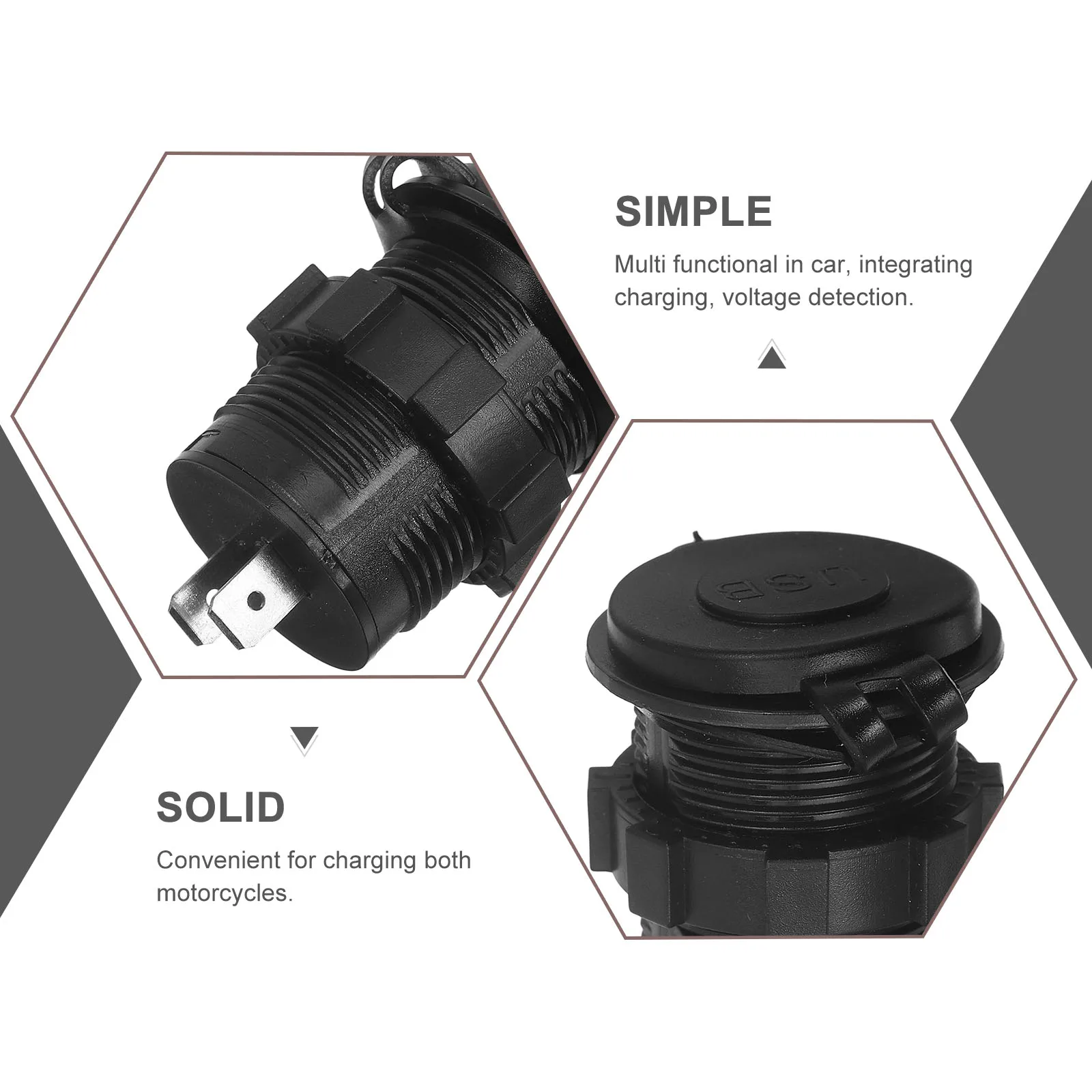 

Car Motocross Accessories Motor Bike Motorcycle Usb Adapter Electric Scooter Charging Plug Motorbike Dual Ports