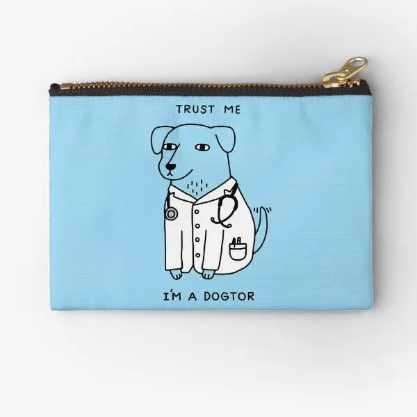 Dogtor-Pochettes à fermeture éclair pour hommes et femmes, poche à sous-vêtements, portefeuille d'argent, sac de rangement pur, emballage de pièces de monnaie, clé, petite culotte cosmétique