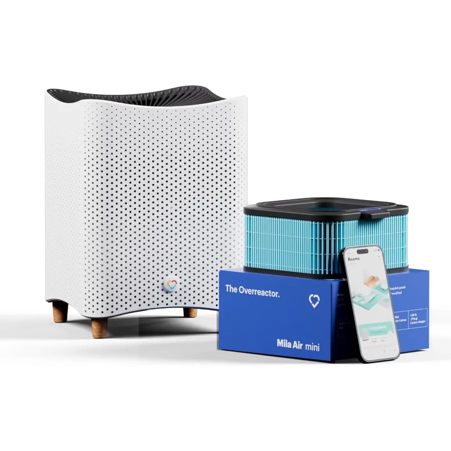 

Air Mini Smart Home Air Purifier with Overreactor H14 HEPA Replacement Filter Removes Formaldehyde VOCs Dust Odors Ideal for La