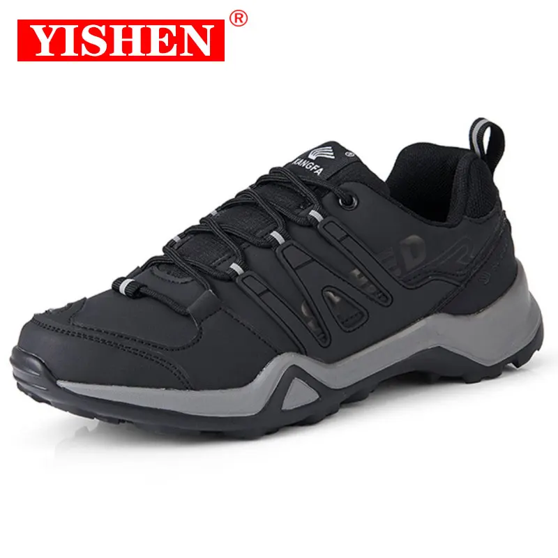 YISHEN Men\'s Hiking Shoes Lightweight Sneakers Outdoor Sport Shoes Trekking Hunting Tactical Sneakers Entrenadores De Hombre