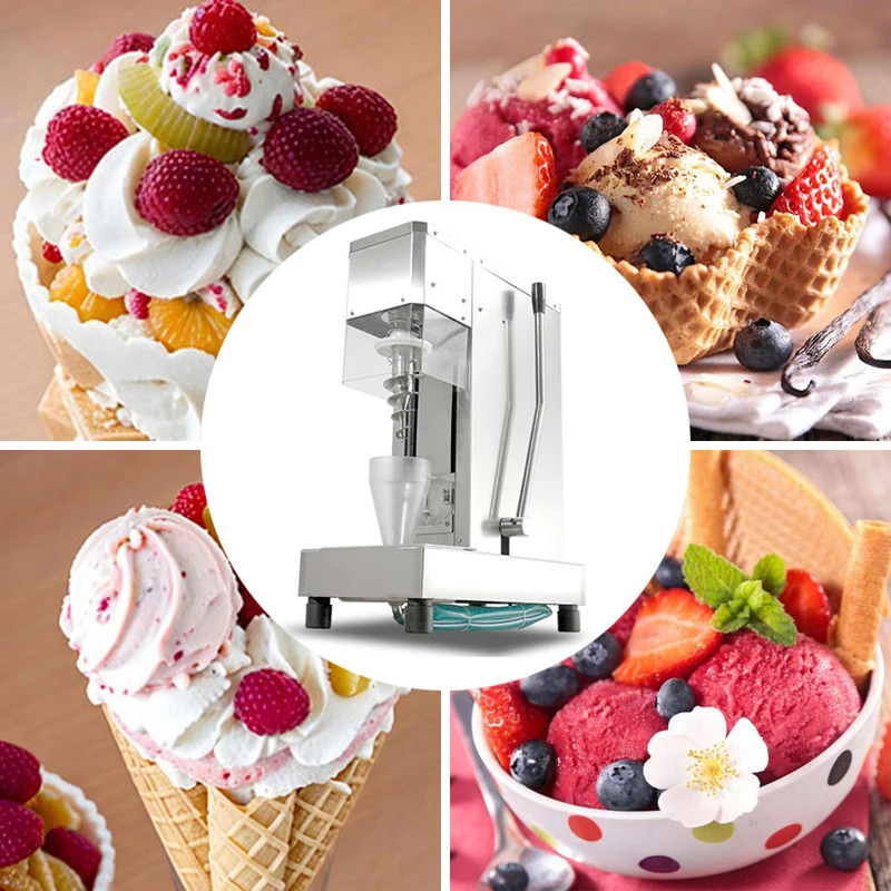 

Новый дизайн, ручной миксер для мороженого, машина для мороженого с настоящими фруктами, замораживание фруктов, замороженный йогурт, блендер для мороженого