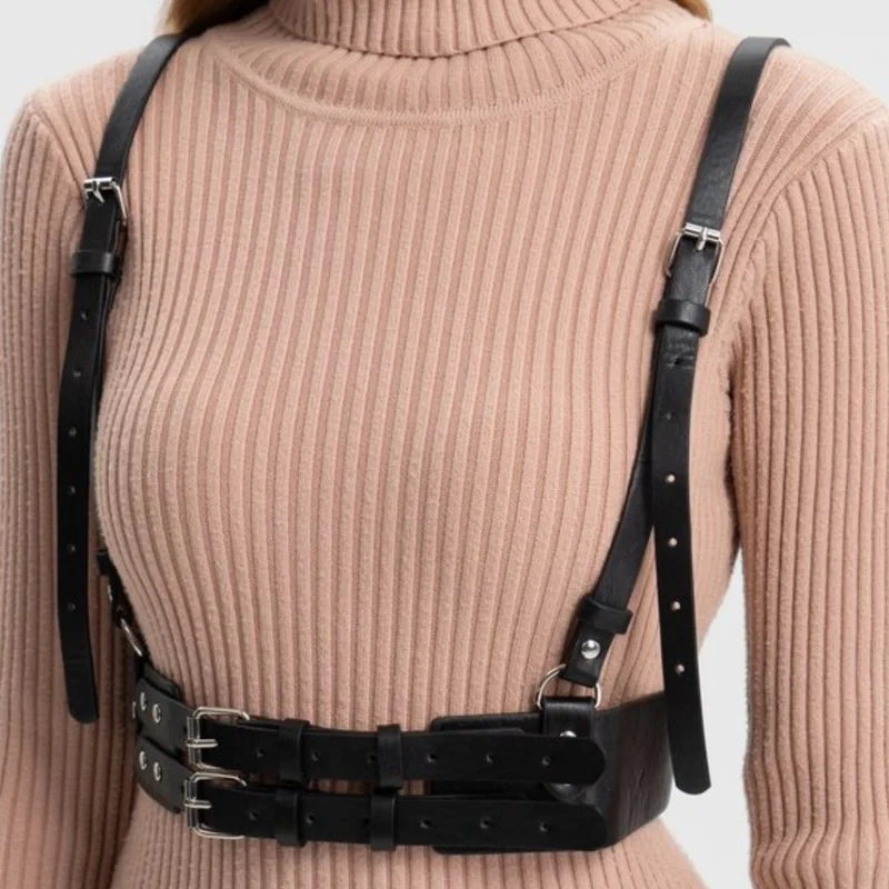 arnes mujer arnes mujer de cintura lenceria sexis para mujer body lencería fina para Accesorio de cinturón decorativo de moda punk para mujer, combina con vestidos y blazers para añadir un look de capas vanguardistas
