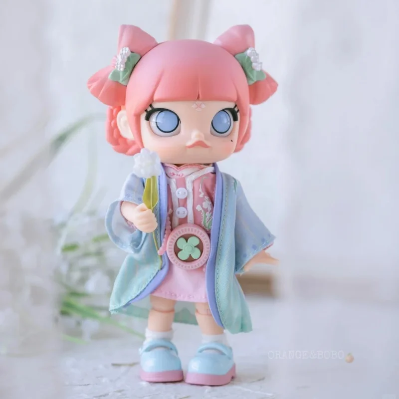 14cm Cute Bjd Doll Genuine Lily Of The Valley Serise Molly Action Figure Anime Model Toys Kawaii Cartoon Decor Toy Birthday Gift