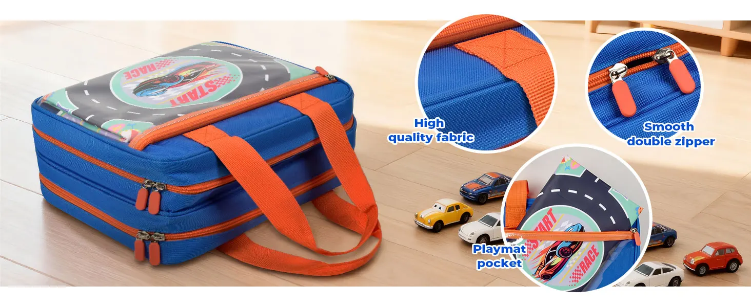 Toy Car Storage Case Compatible with Hot Wheels for Matchbox for LEGO for AZEN for JOYIN for Tub Works Cars Toy Car Organizer Ho