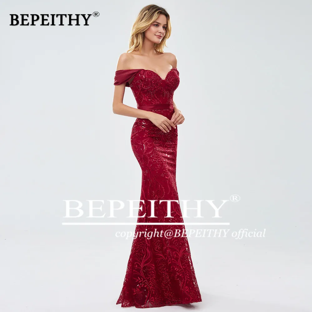 BEPEITHY Customized Mermaid Prom Dress Vestidos De Graduación Lace Plus Size Evening Gowns Elegant Party Dresses For Women 2023