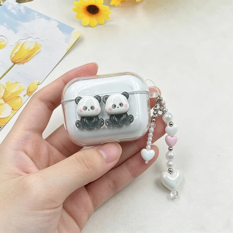 Cute Panda Case for OnePlus Nord Buds 3 Pro Case Silicone earphone Cover For OnePlus Buds Pro 3 cover