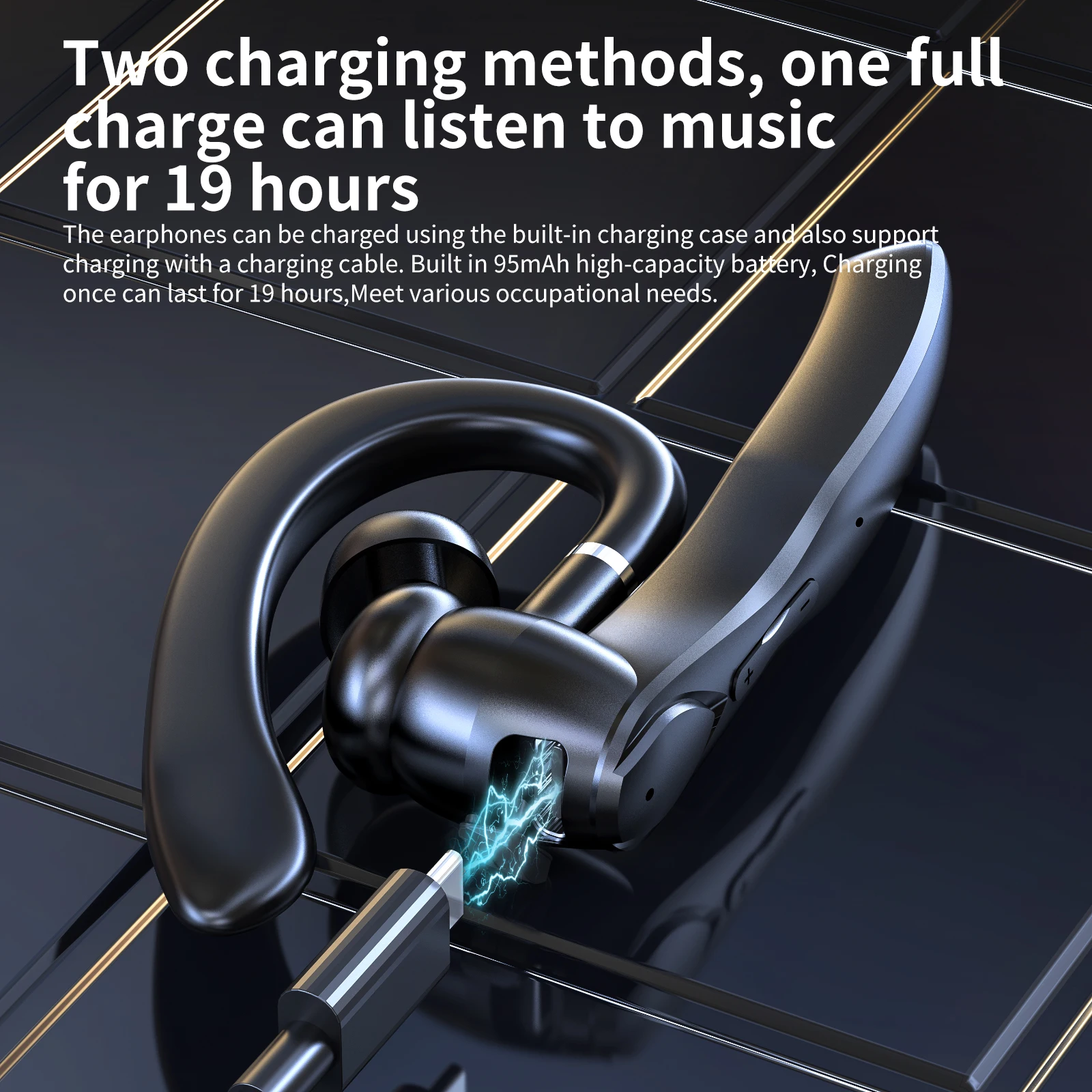 

Bluetooth i33 ENC Earphones Volume control earbuds 19 hours Digital Display Headphones BLAST! i33 TWS wireless Bluetooth headset