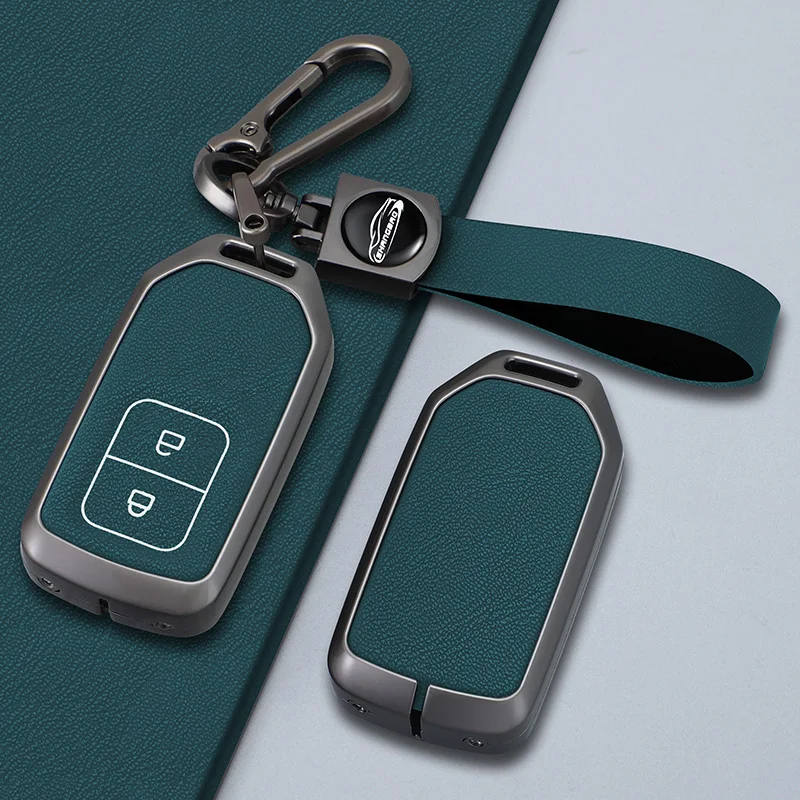 

Metal Car Key Case Fob Cover Holder Shell For Honda Civic Accord Cr-v Pilot Crv 2015 2016 2017 2018 2019 2020 2021 Accessories