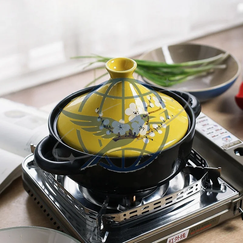 Hand-painted Taji ceramic rice special casserole open flame high temperature resistant  household stew