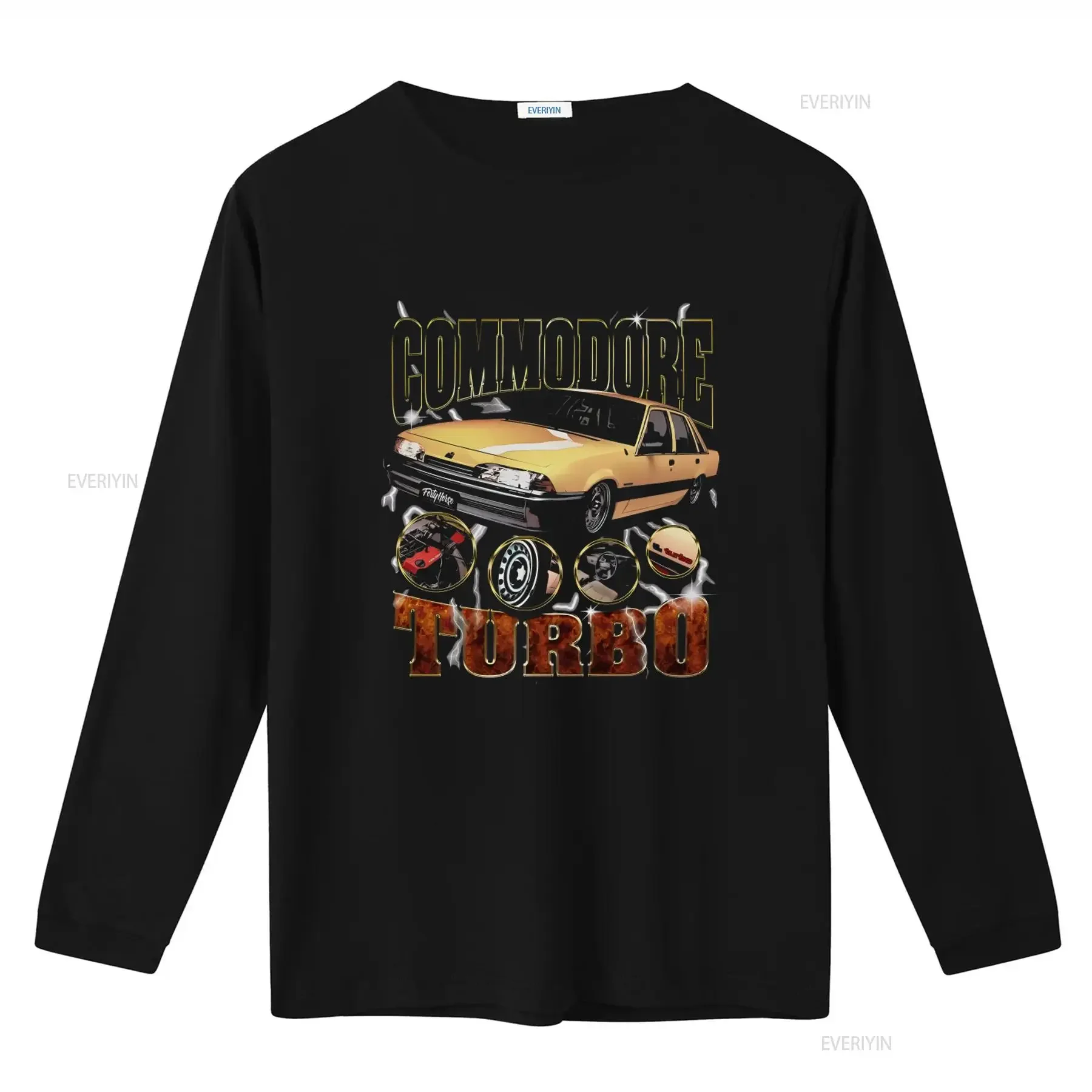 Retro Style VL Turbo Commodore T Shirt for Car Enthusiasts vintage Washed Top For Everyday Wear Breathable Casual Comfortable