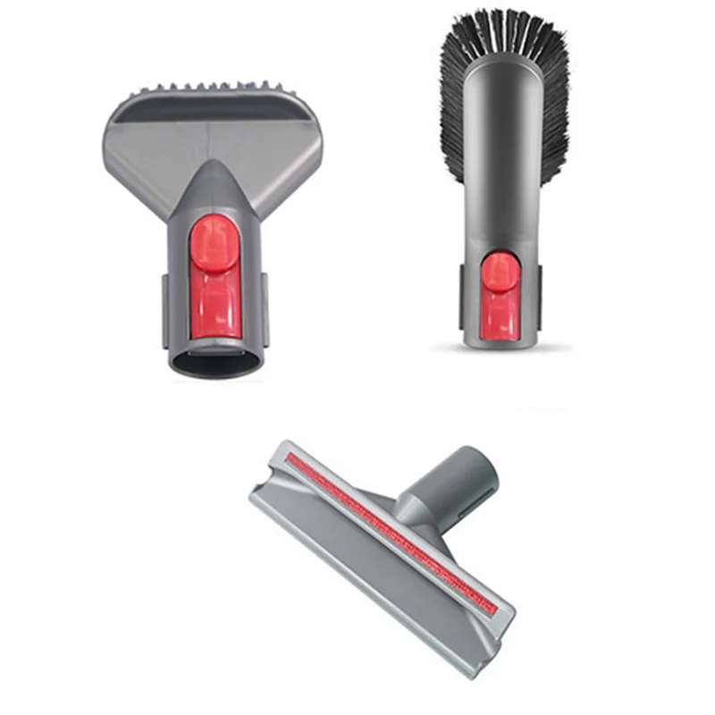 BAAM-For Dyson V7V8V10 مكنسة كهربائية فرشاة ناعمة رئيس فوهة مسطحة شفط رئيس فرشاة صلبة فراش شفط الملحقات