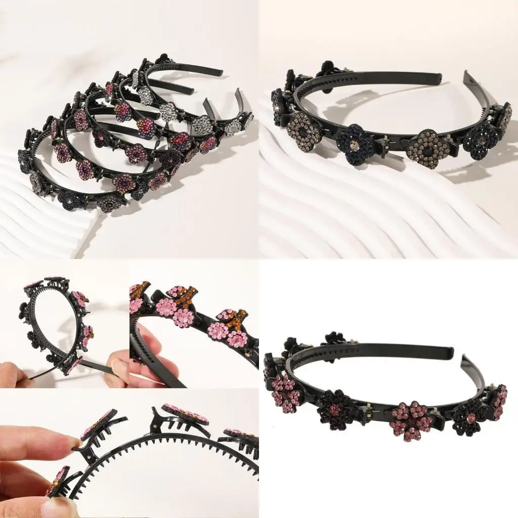 

652F Braided Clover Hair Clips Sectioning Hair Clips for Thick Thin Hair Daily Use Hair Sectioning Gifts for Women Girls