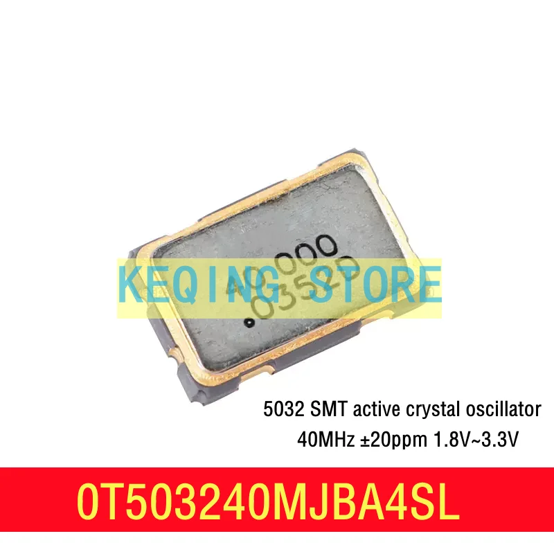 50PCS SMT active crystal oscillator 5032 40MHz ± 20ppm 1.8V~3.3V OT503240MJBA4SL