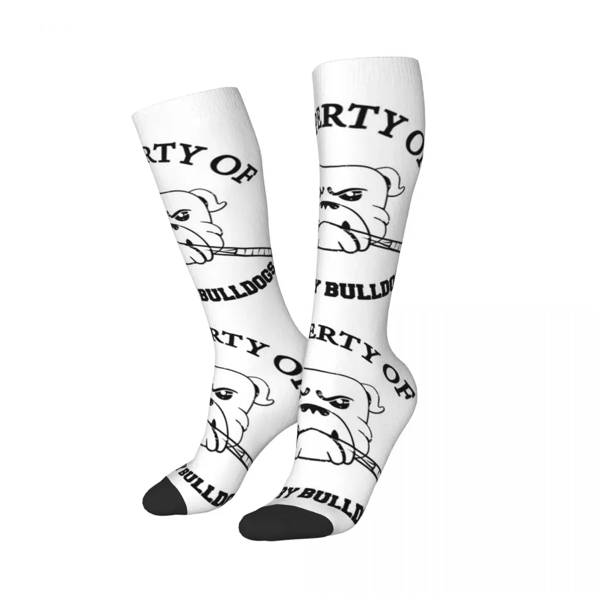 

Забавные носки «Пустье судабери с бульдогами», чулки в стиле Харадзюку, всесезонные длинные носки, аксессуары для мужчин и женщин, подарок на день рождения