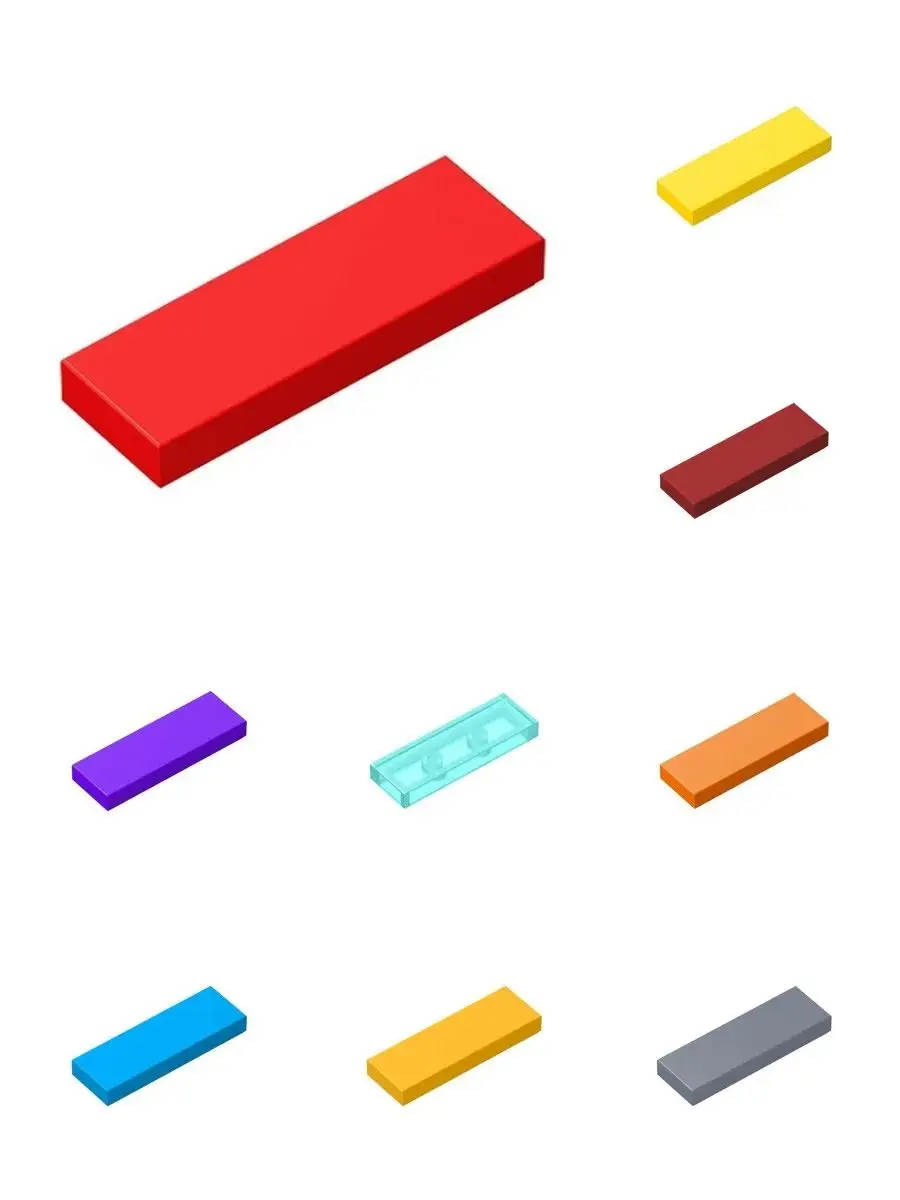 50pcs 63864 lisse 1x3 points mince Figure blocs de construction jouets pour enfants Compatible éducatif taille créative cadeau bricolage MOC