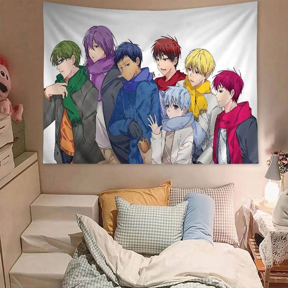 Kuroko Basketball Anime Hippie Wall Hanging Tapestries for Living Room Home Dorm Decor Art Home Decor