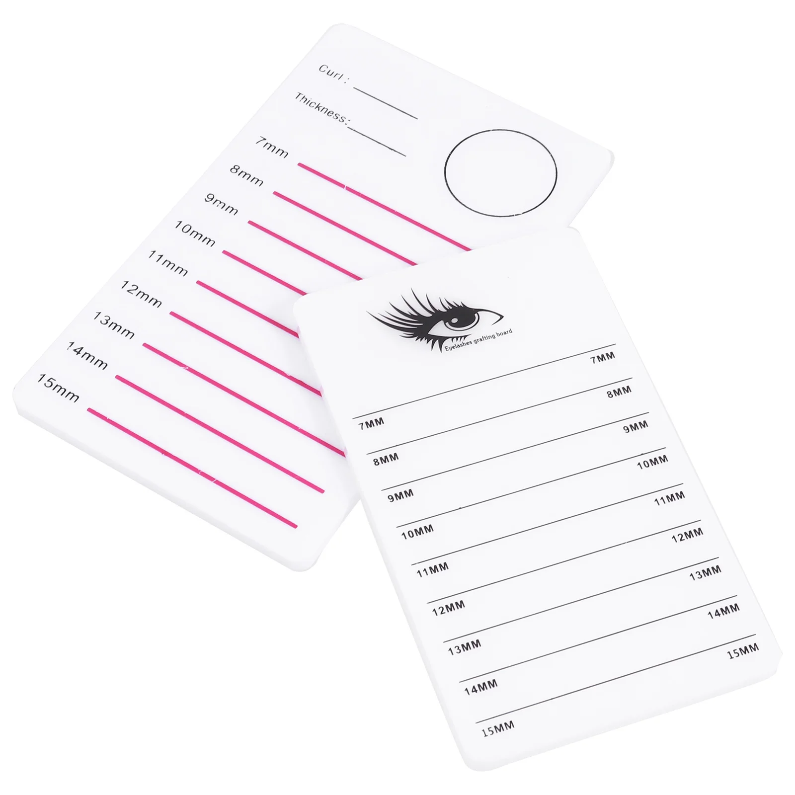 2 قطعة رمش البليت دائم الاكريليك لاش حامل المهنية صالون المنزل استخدام أرقام واضحة سهلة نظيفة حمل رمش البليت #6