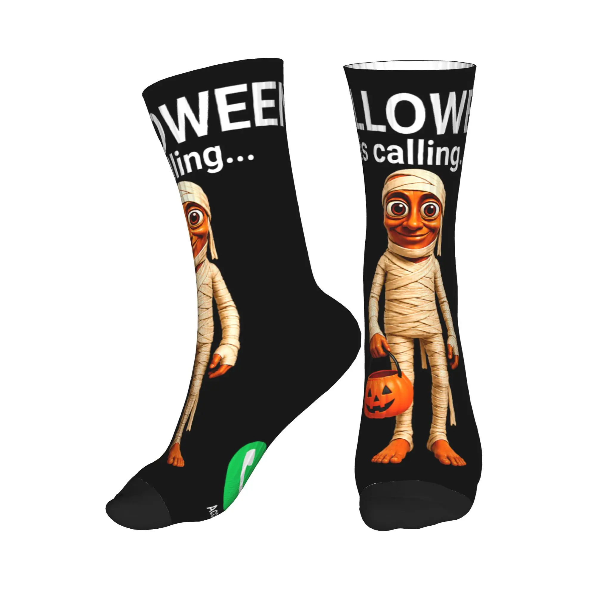 Halloween Tung Tung Tung Sahur Stockings Adults Men Socks Medium Soft Harajuku Socks Autumn Climbing Anti Slip Graphic Socks
