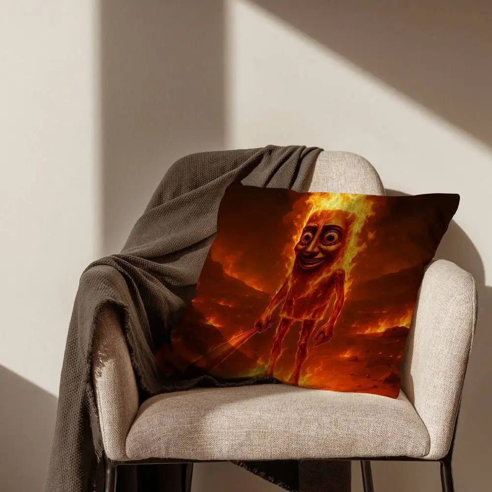 

Italian Brainrot Characters Funny Meme Square Pillow Bedroom Sofa Leisure Comfort CushionLiving Room Home Decoration