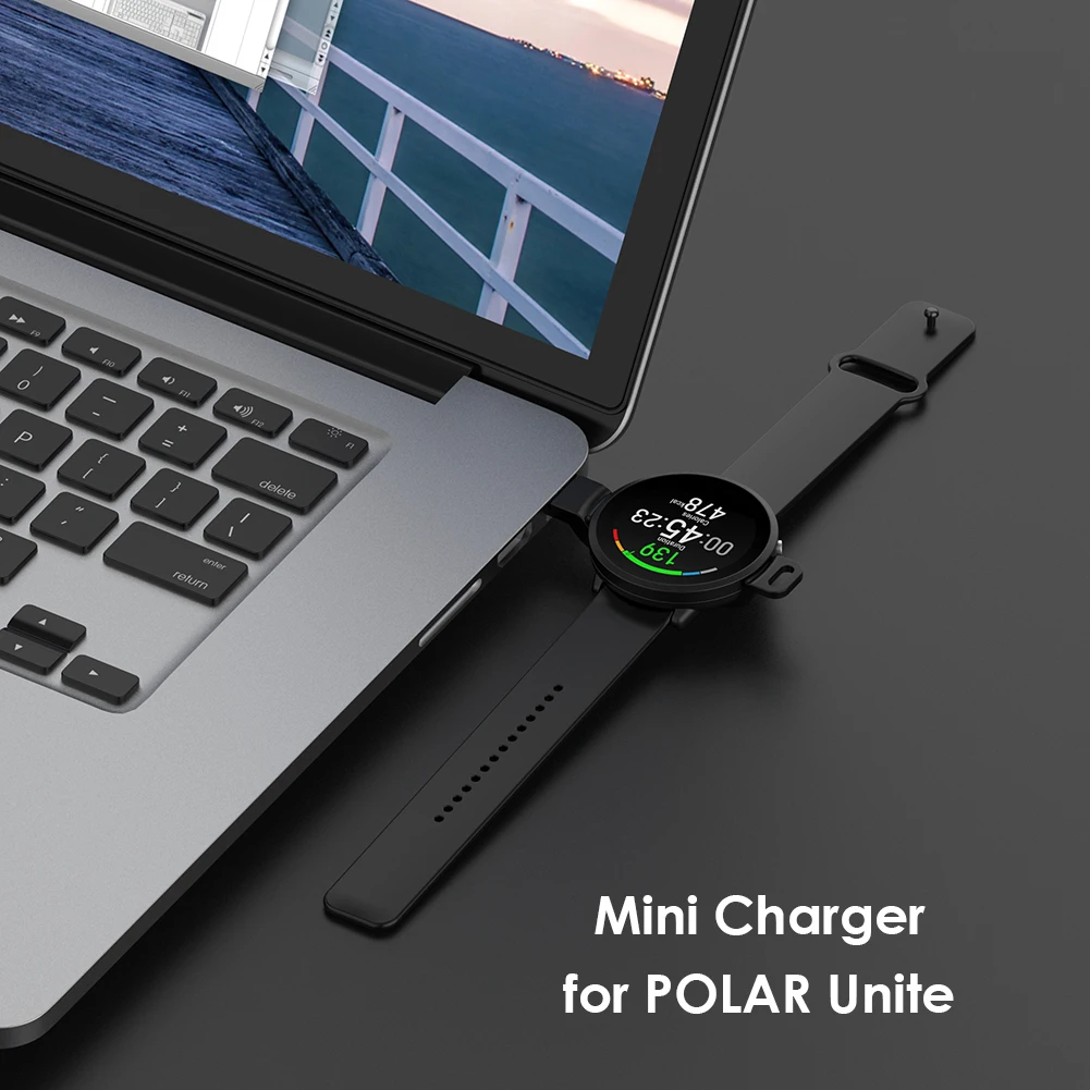 4-poliges Smartwatch-Ladekabel, modisches Zifferblatt, Armbanduhr, Geschenk für POLAR Unite-Armbänder, Ladekabel