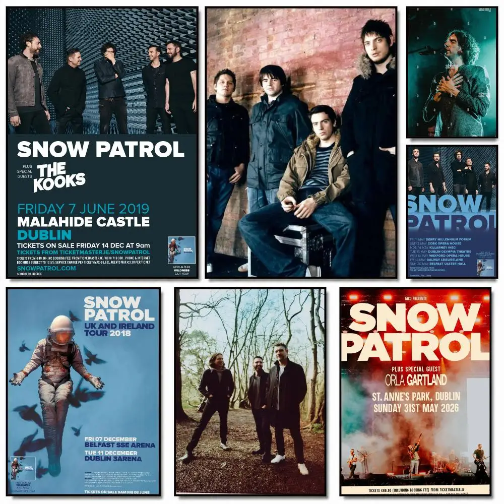 band S-Snow Patrol-L Painting Calligraphy Artwork for Home Bedroom Office Wall Decoration Gift