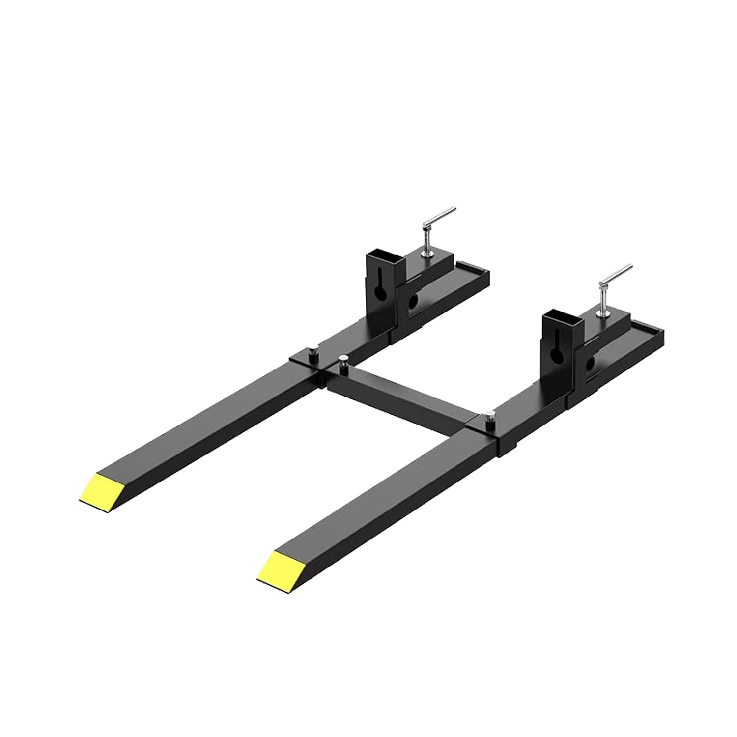 

Pallet Forks 60" 4000 Lbs, Clamp On Tractor Bucket Forks with Adjustable Stabilizer Bar,Front Loader Forks for Skid Steer,Bucket