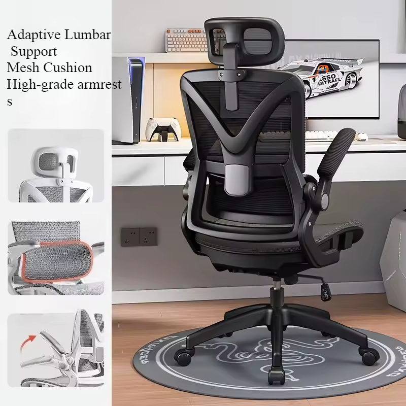 Ergonomic Gaming Chair 3D Lumbar Support Racing Swivel Adjustable Breathable Mesh High Density Sponge Seat Silla De Escritorio - Image 2