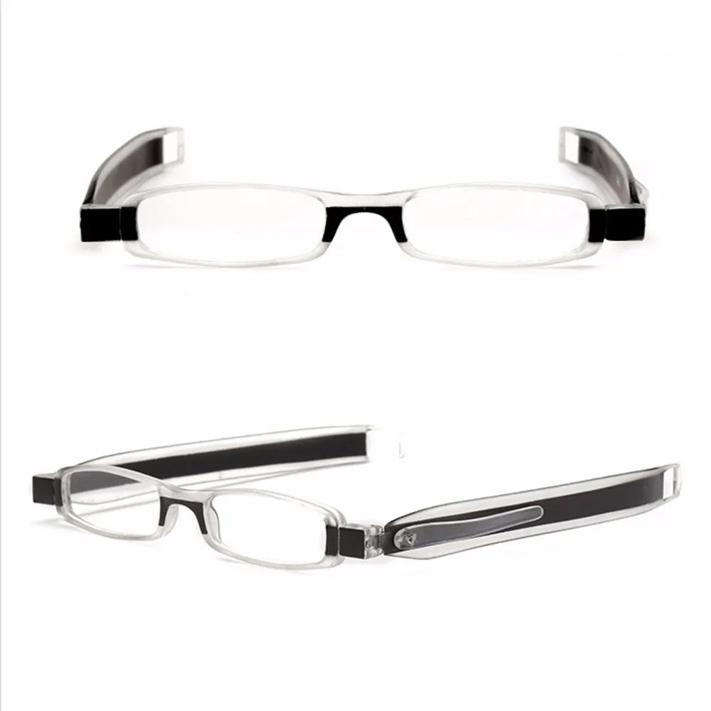 

Parents Old Man Mini Folding Rotation Slim Reading Glasses Spectacles Eyeglass