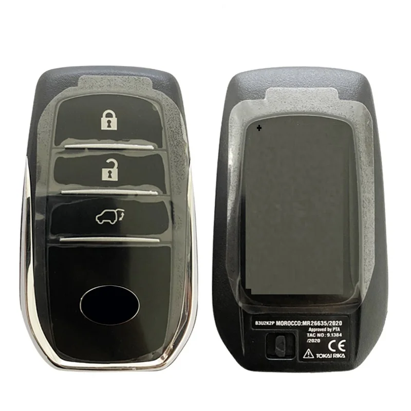 CN007282 OEM FCC B3U2K2P car key Fit for Toyota FORTUNER 434MHZ 3 Button Smart Remote key 0010 BM1EW/0182 Board Number