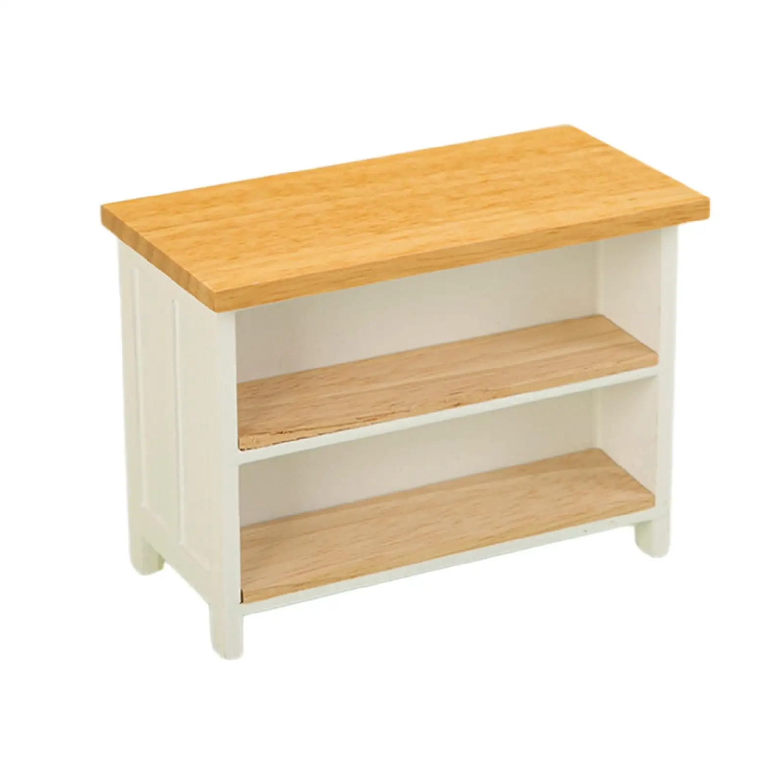 Mini-Studientisch, Puppenhaus-Holztisch, Puppenhausmöbel, 1:12 Miniatur-Schreibtisch für Wohnzimmer, Puppenhaus, Foto-Requisiten