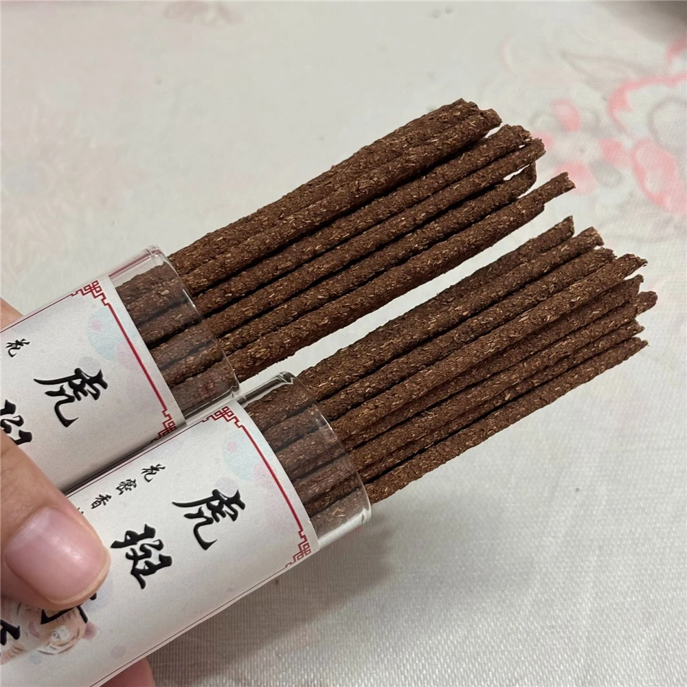 Picture 3: Natural Tiger-Patterned Kyara Agarwood Handmade Incense Sticks,Additive-Free Kyara Handmade Incense,Aromatherapy Fragrance,Oud
