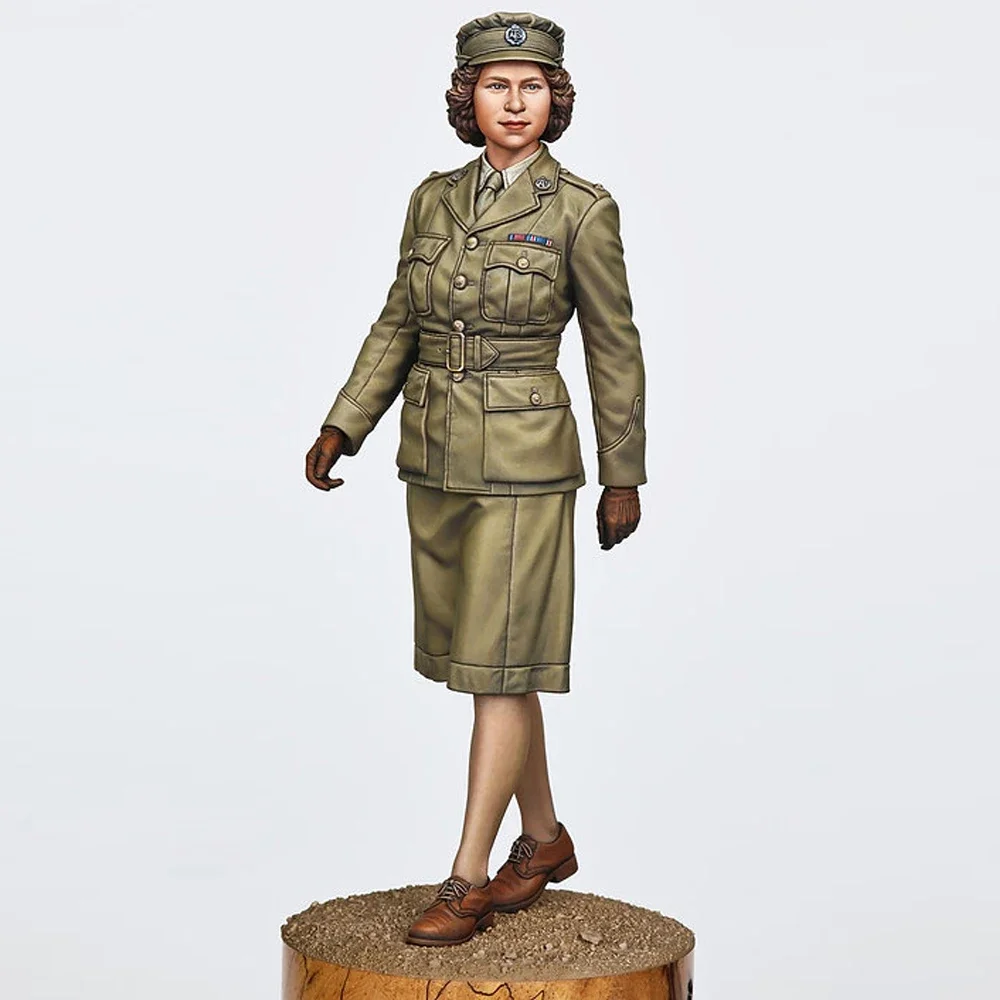 1/35 Princesa Elizabeth, 1945, soldado de figura modelo de resina, temas militares, artilheiro de tanque, kit desmontado e sem pintura