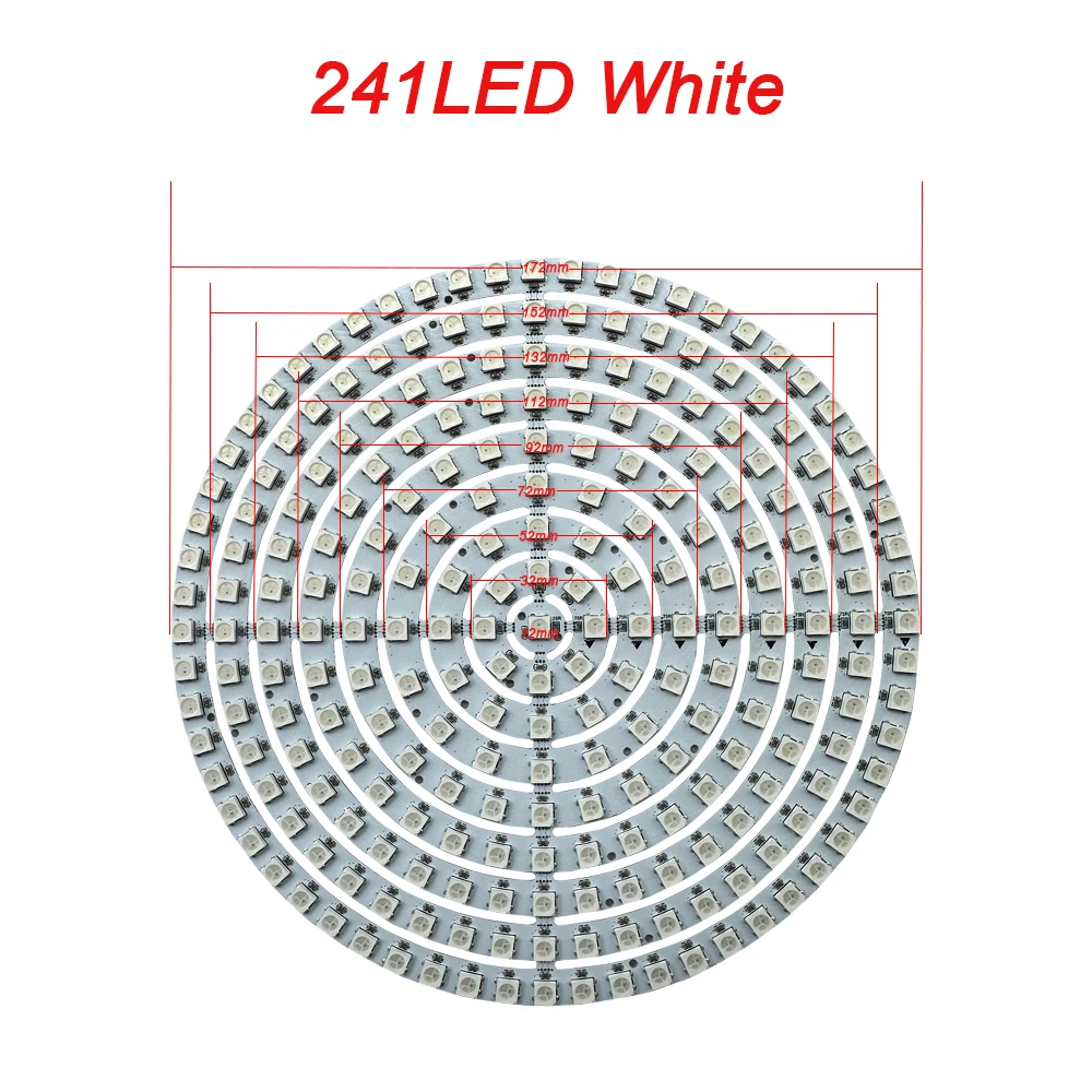 WS2812B Adressierbarer LED-Pixelring 8 bis 241 LEDs WS2812 5050 RGB-LED-Diodenring Farb-IC Integrierte LED – Detail 22