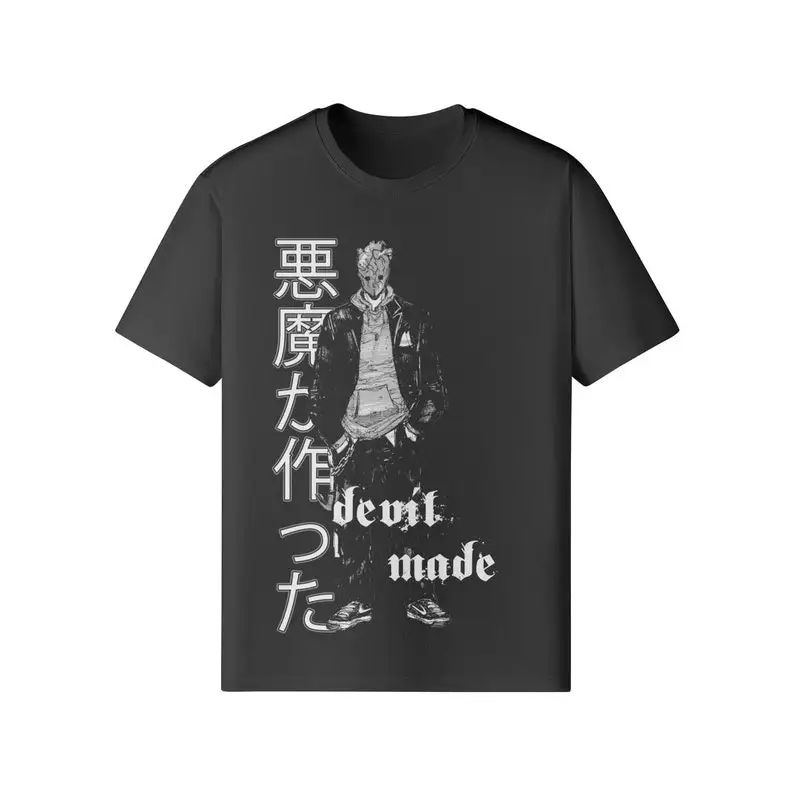 DOROHEDORO Devil Made Retro Anime Gift Shirt Gothic Kanji Manga Fan