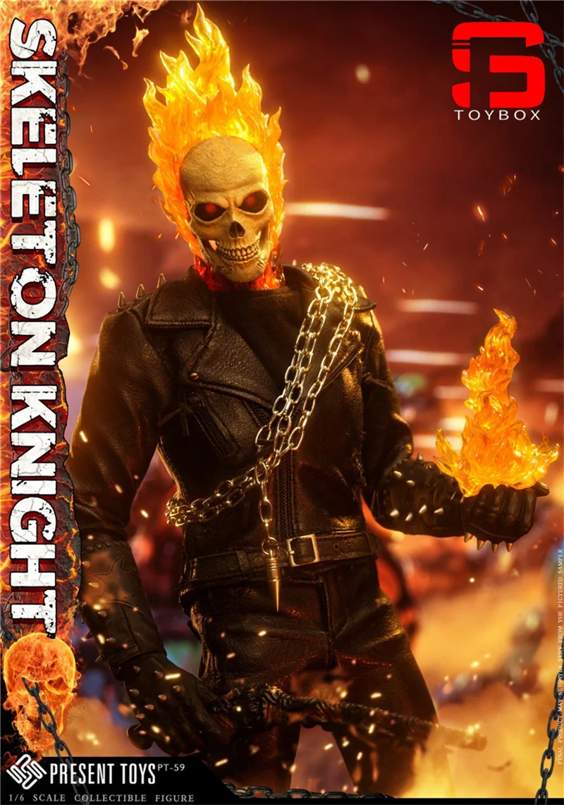 PRESENT TOYS PT-sp59 1/6 squelette chevalier figurine 12 ''mâle soldat figurine ensemble complet jouet à collectionner