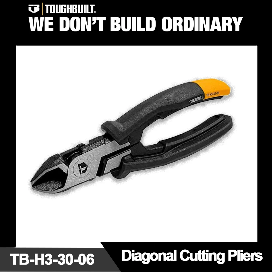 

TOUGHBUILT Diagonal Cutting Pliers 6" Labor Saving Side Cutters TB-H3-30-06