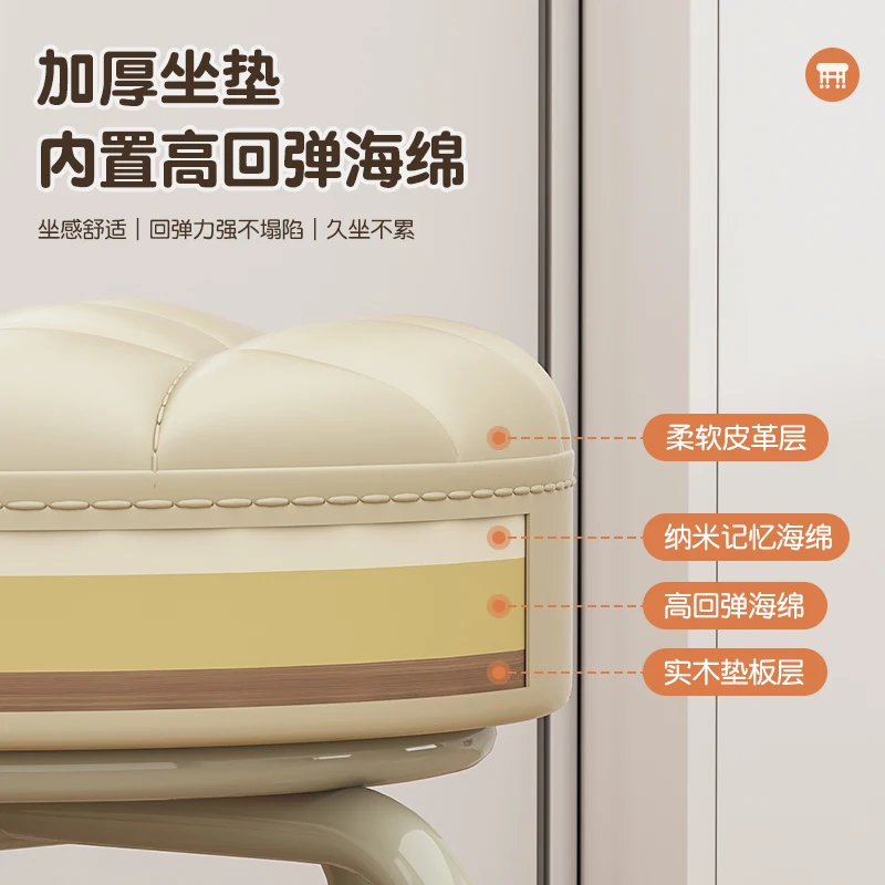 демонтаж экспресс-маленького табурета с универсальным колесом, бытовой шкив, который включает низкий табурет в дом, изменить обувь