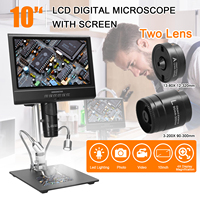 Andonstar AD210 Digital Microscope 12MP 10Inch IPS Touch Screen 50-1600X Magnification 2 LED Fill Light Photo Video Microscope