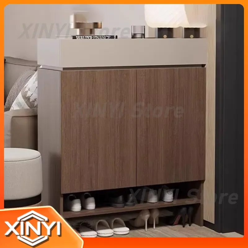 Vertical Shoe Shelf Organizer Stackable Mobile Display Cabinet Space Saving Shoe Storage for Designer Bedroom Zapatero Salon
