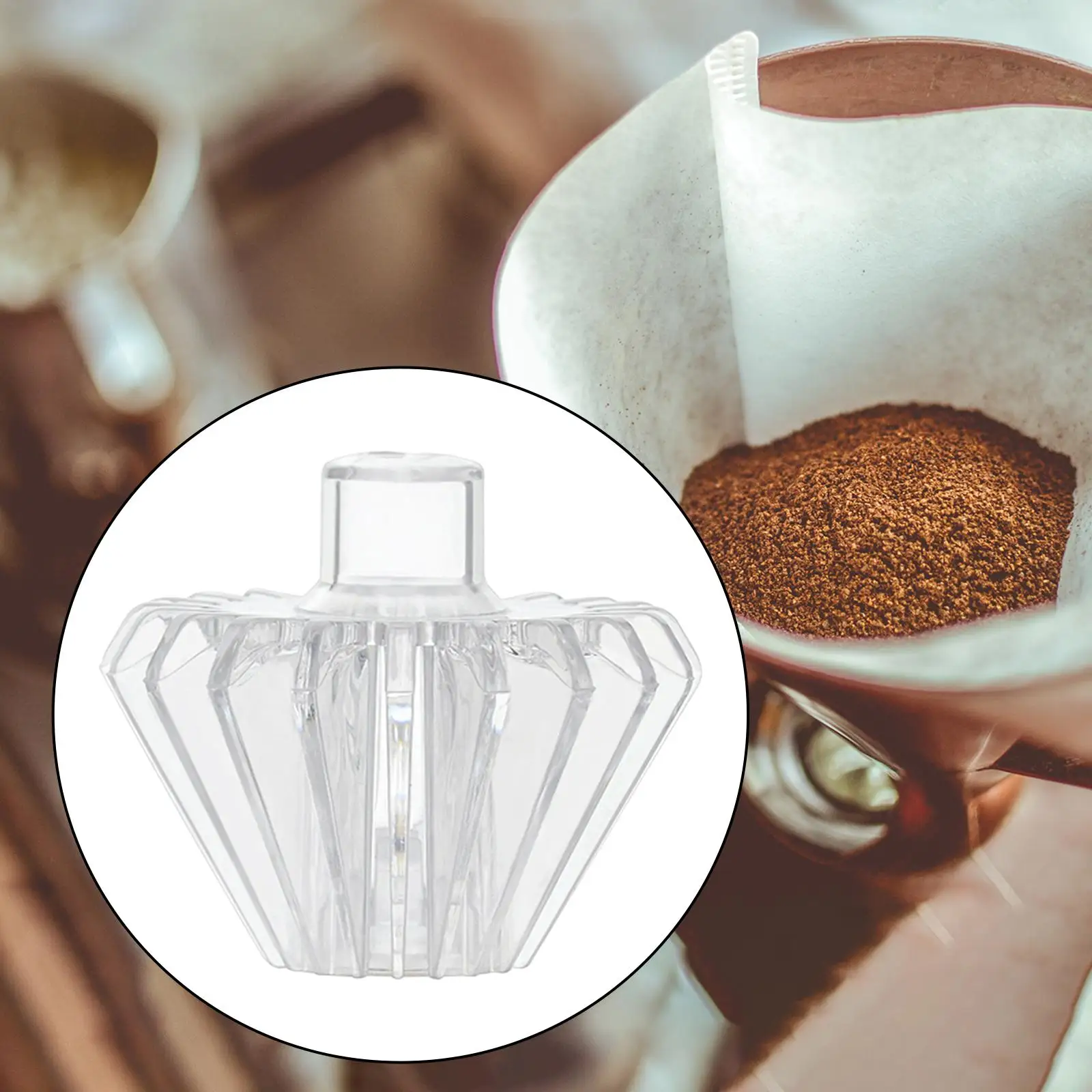 Coffee Filter Shape Retainer Reusable Easy Clean Transparent Drip Coffee Filter Portable for Home Travel Hiking Kitchen Camping